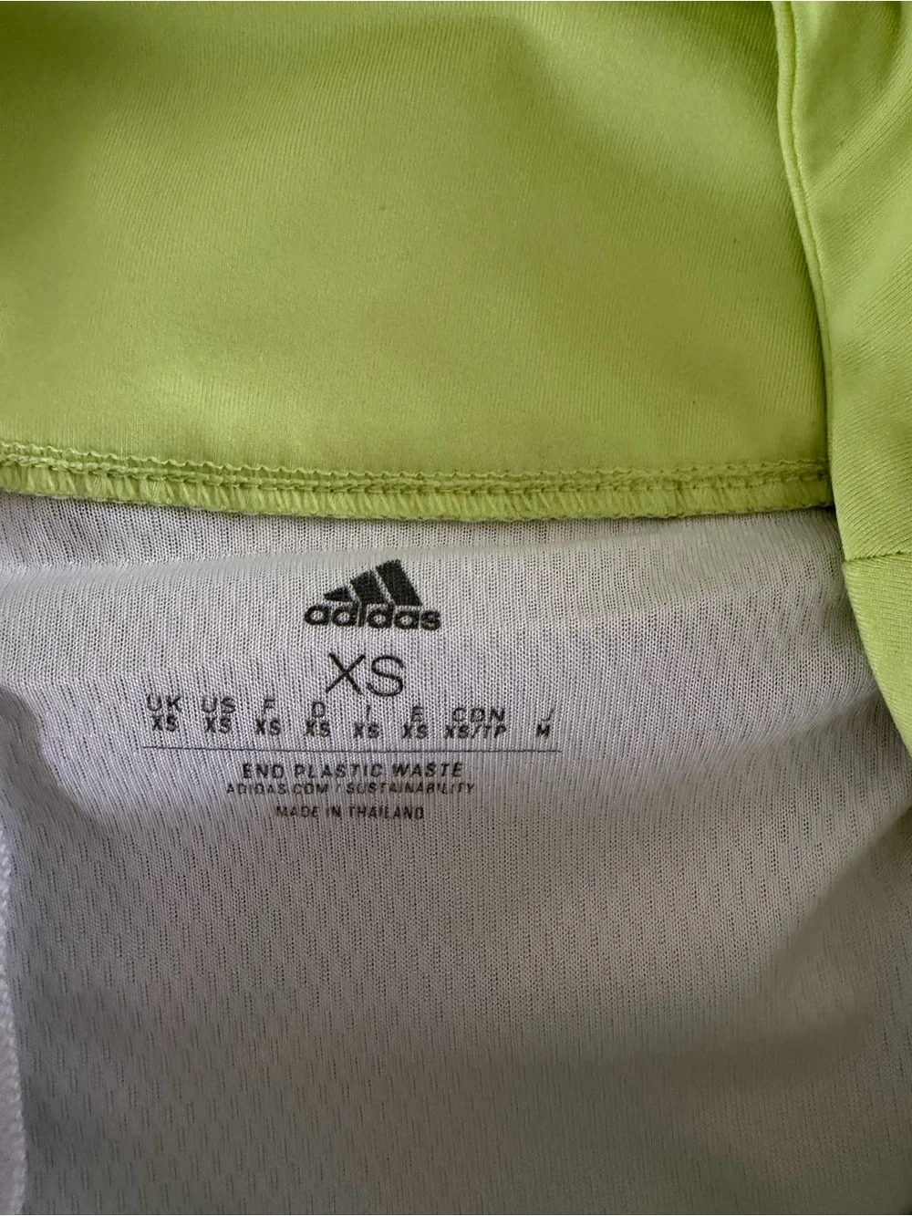 adidas Light Green and White Athletic Skort